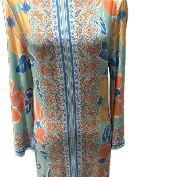 Stunning dress by Ruby Rd sz S, combines a luxurious feel with dynamic styling - Picture 3 of 12